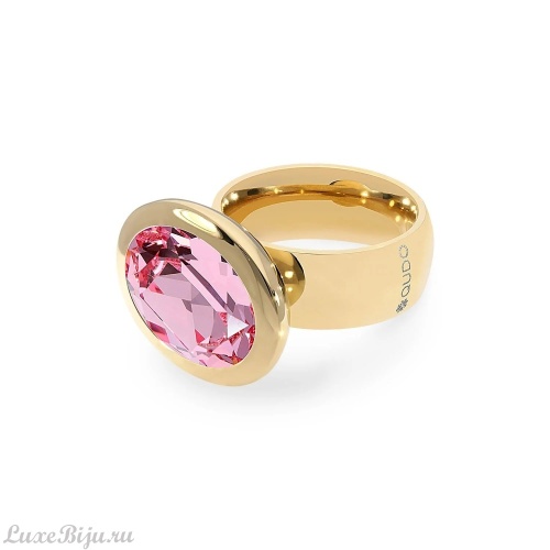 Кольцо Qudo TIVOLA big G light rose  17.8 мм, 632109/17.8 R/G